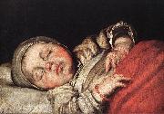 STROZZI, Bernardo Sleeping Child e Spain oil painting reproduction
